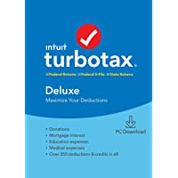 [Old Version] TurboTax Deluxe + State 2019 Tax Software [PC Download]