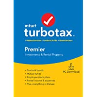 [Old Version] TurboTax Premier + State 2019 Tax Software [PC Download]