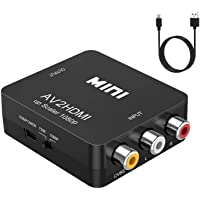 RCA to HDMI,AV to HDMI Converter,ABLEWE 1080P Mini RCA Composite CVBS Video Audio Converter Adapter Supporting PAL/NTSC…