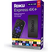 Roku Express 4K+ 2021 | Streaming Media Player HD/4K/HDR with Smooth Wireless Streaming and Roku Voice Remote with TV…