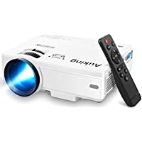AuKing Mini Projector 2021 Upgraded Portable Video-Projector,55000 Hours Multimedia Home Theater Movie Projector…