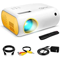 Mini Projector, ARTSEA 1080P Supported 4500L Portable Projector for Outdoor Movie, LED Pico Video Projector for Home…