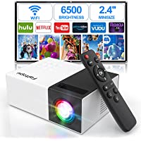 Faltopu Mini WiFi Projector, 2022 Upgraded Brightness, 1080P Supported Outdoor Projector, 2.4 Inch Portable Movie…
