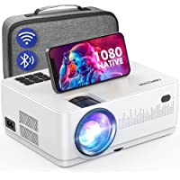 WiFi Bluetooth Projector, DBPOWER 9000L HD Native 1080P Projector, Zoom & Sleep Timer Support Outdoor Movie Projector…