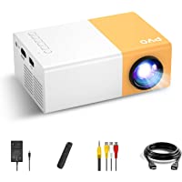 Mini Projector, AuKing 2021 Upgraded 1080P Supported Outdoor Projector, Projector for Outdoor Use Compatible with HDMI…