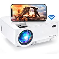 Mini Projector, TOPVISION WiFi Portable Projector for Outdoor Movie Night, 1080P HD Supported, 36 to 200 Inch Image Home…