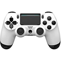 MOVONE Wireless Controller Dual Vibration Game Joystick Controller for PS4/ Slim/Pro,Compatible with PS4 Console (White…