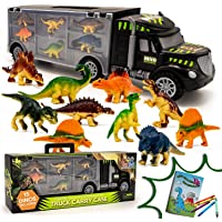 Toyvelt 15 Dinosaurs Transport Car Carrier Truck Toy With Dinosaur Toys Inside - The Best Dinosaur Toy For Boys And…
