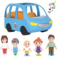 CoComelon Deluxe Family Fun Car, with Sounds - Includes JJ, Mom, Dad, Tomtom, YoYo - Plays Clip of Song, are We There…