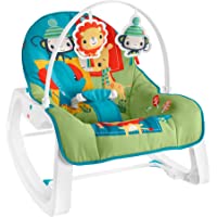 Fisher-Price Infant-to-Toddler Rocker - Colorful Jungle, Baby Rocking Chair with Toys for Soothing or Playtime from…