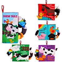 beiens Baby Books Toys, Touch and Feel Crinkle Cloth Books for Babies, Infants & Toddler, Early Development Interactive…