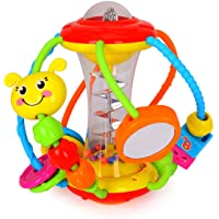 HOLA Baby Toys 6 to 12 Months, Baby Rattles Activity Ball, Shaker, Grab and Spin Rattle, Crawling Educational Toys for 3…
