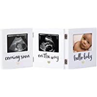 Pearhead Triple Sonogram Keepsake Frame, Sonogram Picture Frame, Gender-Neutral Baby Nursery Décor for New and Expecting…