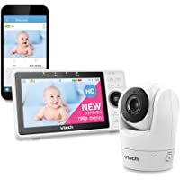 VTech Upgraded Smart WiFi Baby Monitor VM901, 5-inch 720p Display, 1080p Camera, HD NightVision, Fully Remote Pan Tilt…