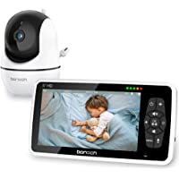 Baby Monitor bonoch Video Baby Monitor with Camera and Audio, Baby Camera Monitor No WiFi 720P 5" HD Display Night…