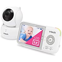 VTech VM923 Video Baby Monitor with 19-Hour Battery Life, 1000ft Long Range, Pan-Tilt-Zoom, Enhanced Night Vision, 2.8…