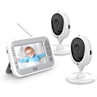 LBtech Video Baby Monitor with Two Cameras and 4.3" LCD,Auto Night Vision,Two-Way Talkback,Temperature Detection,Power…