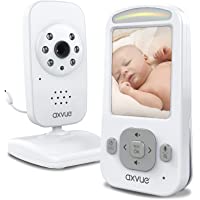 Video Baby Monitor with Digital Camera HR Screen 1000ft Range Long Life Battery Secured Wireless Privacy, 2.4GHz…