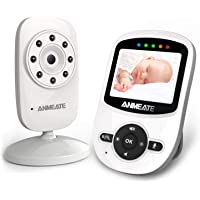 Video Baby Monitor with Digital Camera, ANMEATE Digital 2.4Ghz Wireless Video Monitor with Temperature Monitor, 960ft…