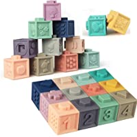 Soft Stacking Blocks for Baby Montessori Sensory Infant Bath Toys for Toddlee Toddlers Babies 6 9 Month 1 2 Year Old