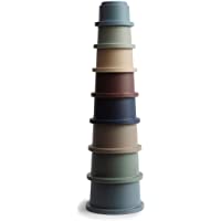 mushie Stacking Cups Toy | Made in Denmark (Forest)