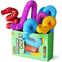 BunMo Pop Tubes Sensory Toys, Fine Motor Skills Stocking Stuffers Toddler Toys, Fidget Toys for Sensory Kids and…