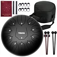 Yinama Steel Tongue Drum Percussion Instrument 11 Notes 10 inches