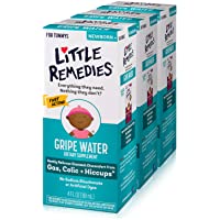 Little Remedies Gripe Water, Colic & Gas Relief, Safe for Newborns, 4 fl oz, 3 Pack