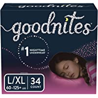 Goodnites Bedwetting Underwear for Girls, Large/X-Large, 34 Ct, Discreet