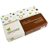 OsoCozy - Prefolds Unbleached Cloth Diapers, Size 1(7-15lbs), 6 Pack - Soft, Absorbent and Durable 100% Indian Cotton…
