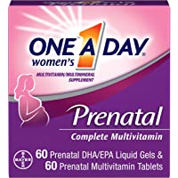 One A Day Women's Prenatal Multivitamin Two Pill Formula, Supplement for Before, During, and Post Pregnancy, Including…