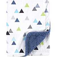 Hudson Baby Unisex Baby Plush Blanket with Sherpa Back, Abstract, One Size