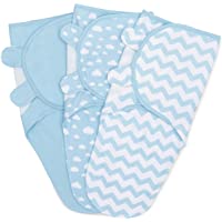Swaddle Blanket Baby Girl Boy Easy Adjustable 3 Pack Infant Sleep Sack Wrap Newborn Babies by Comfy Cubs (Small (0-3…