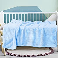Exclusivo Meacla Waffle Tetured Soft Fleece Baby Blanket,Swaddle Blanket(Baby Blue,30X40 inches)-Cozy Warm and…