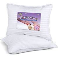 Utopia Bedding 2 Pack Toddler Pillow - Baby Pillows for Sleeping - Cotton Blend Shell with Polyester Filling - Pack of 2…