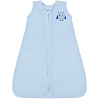 TILLYOU All Season Micro-Fleece Baby Sleep Bag and Sack with Inverted Zipper, Clothes for Toddler Boy Ages 12-18 Months…