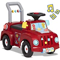 Radio Flyer Tinker Truck with Lights & Sounds, Toddler Ride on, Ages 1-3 , Red