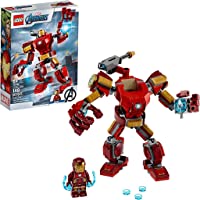 LEGO Marvel Avengers Iron Man Mech 76140 Kids’ Superhero Mech Figure, Building Toy with Iron Man Mech and Minifigure…