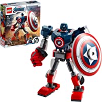 LEGO Marvel Avengers Classic Captain America Mech Armor 76168 Collectible Captain America Shield Building Toy, New 2021…