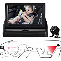 Itomoro Baby Car Mirror, View Infant in Rear Facing Seat with Wide Crystal Clear View,Camera aimed at baby-Easily to…