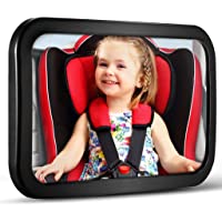 Baby Car Mirror, DARVIQS Car Seat Mirror, Safely Monitor Infant Child in Rear Facing Car Seat, Wide View Shatterproof…