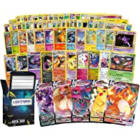 Vmax Pokemon Pack: 50 Assorted Pokemon Cards, 2 Random Rare Cards, 1 Random Vmax Pokemon Card (300 HP or Higher) Plus a…