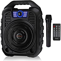EARISE T26 Portable Karaoke Machine Bluetooth Speaker with Wireless Microphone, Rechargeable PA System with FM Radio…