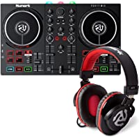 DJ Controller Bundle - USB DJ Set with Party Lights, 2 Decks, DJ Mixer, Audio Interface and DJ Headphones - Numark Party…