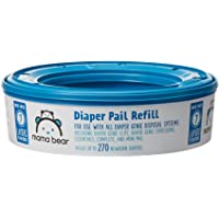 Amazon Brand - Mama Bear Diaper Pail Refills for Diaper Genie Pails, 270 Count (Pack of 1)