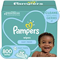 Pampers, Baby Diaper Wipes, Baby Fresh Scent, 10X Pop-Top Packs, 800 Count