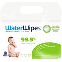 WaterWipes Textured Clean Baby Wipes, 99.9% Water, Unscented & Hypoallergenic for Baby & Toddlers, 4 Packs (240 Count)