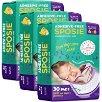 Sposie Overnight Diaper Booster Pads, 90 ct, No Adhesive for Easy Repositioning, Helps Stops Nighttime Leaks, Fits…