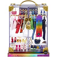 Rainbow High Deluxe Fashion Closet for 400+ Looks! Portable Clear Acrylic Playset Features 31+ Designer Doll Clothing…