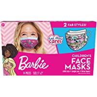 Just Play Children’s Single Use Face Mask, Barbie, 14 Count, Small, Ages 2-7